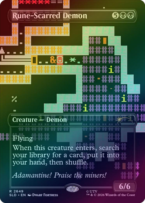 Rune-Scarred Demon - Dwarf Fortress: Create New World (Foil) (SLD)