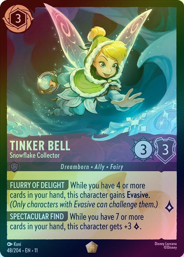 Tinker Bell (Snowflake Collector) - 48/204 - Legendary (Foil)