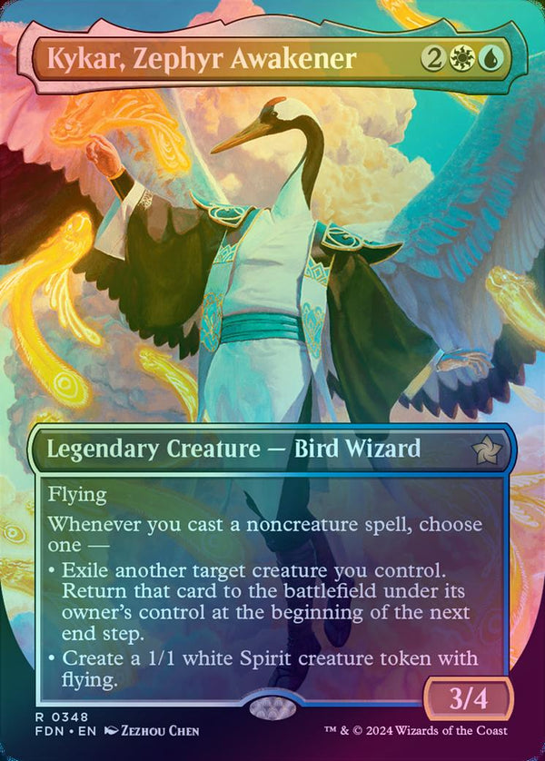 Kykar, Zephyr Awakener - Borderless (Foil) (FDN)