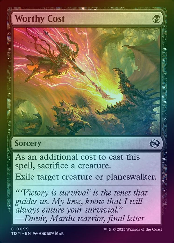 Worthy Cost (Foil) (TDM)