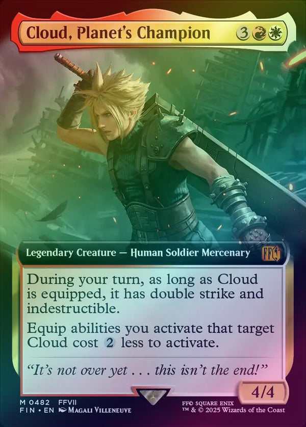 Cloud, Planet's Champion - Extended Art (Foil) (FIN)