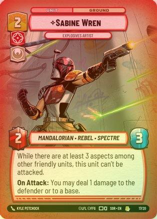 Sabine Wren - Explosives Artist - Weekly Play Promo - 17/20 - Rare (Foil)