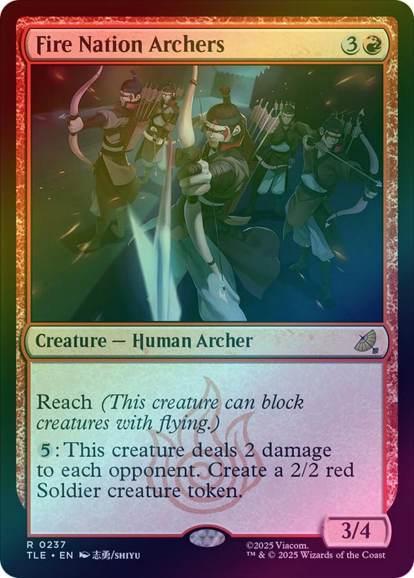 Fire Nation Archers (Foil) (TLE)