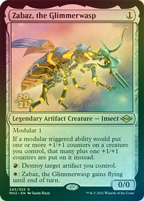 Zabaz, the Glimmerwasp - Prerelease Promo (Foil) (PMH2)