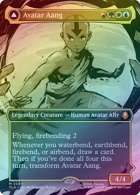 Avatar Aang // Aang, Master of Elements - Borderless Scene (Foil) (TLA)