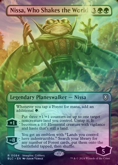 Nissa, Who Shakes the World - Borderless (Foil) (BLC)