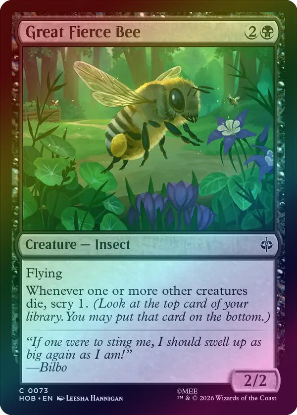 Great Fierce Bee (Foil) (HOB) (Pre-Order)