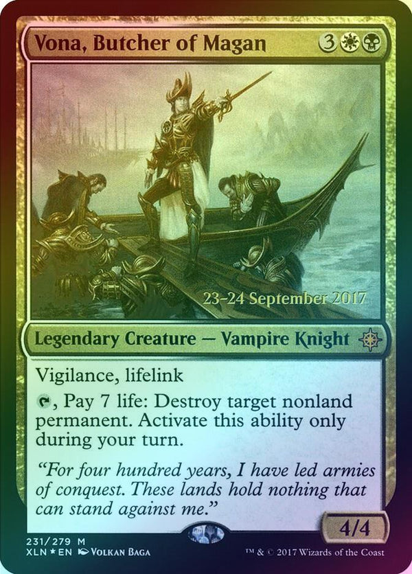 Vona, Butcher of Magan - Prerelease Promo (Foil) (PXLN)