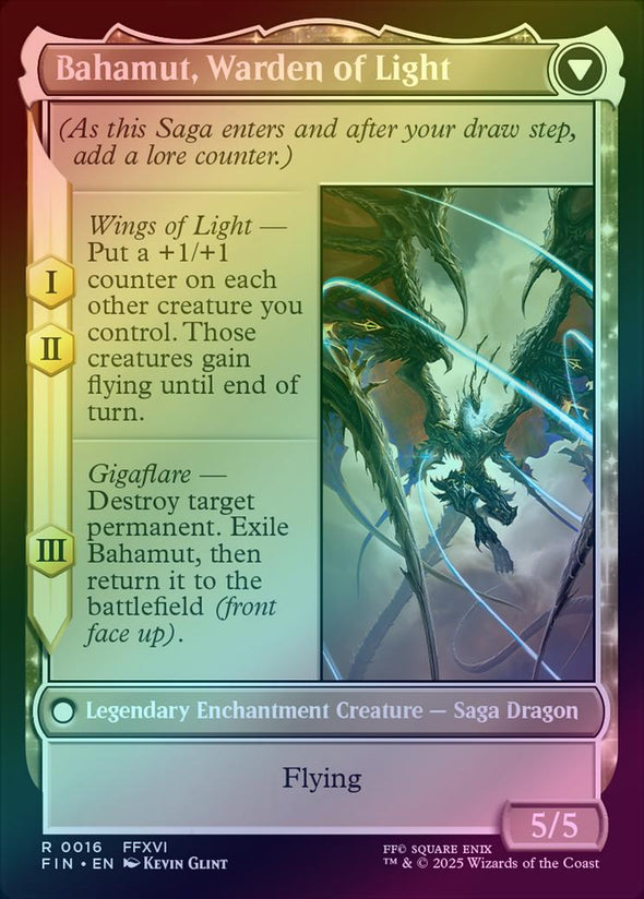 Dion, Bahamut's Dominant // Bahamut, Warden of Light (Foil) (FIN)