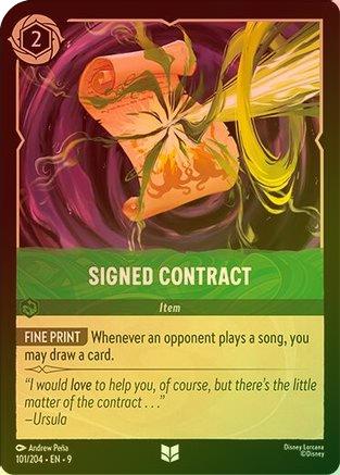 Signed Contract (Fabled Reprint) - 101/204 - Uncommon (Foil)