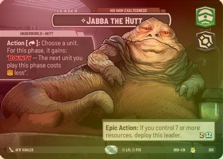 Jabba the Hutt - His High Exaltedness (Showcase) - 268 - Rare (Foil)