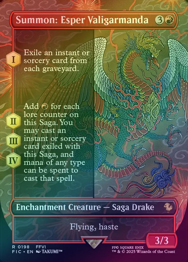 Summon: Esper Valigarmanda - Borderless (Foil) (FIC)