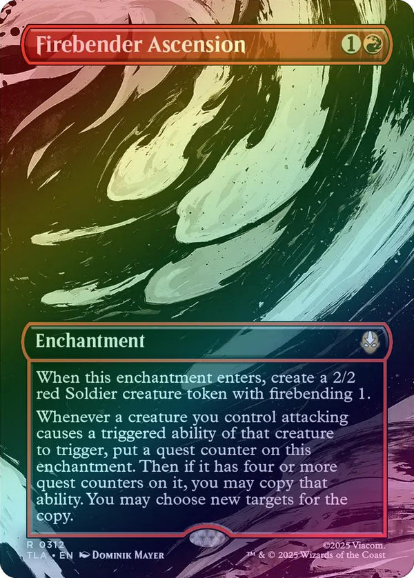 Firebender Ascension - Borderless Scene (Foil) (TLA)