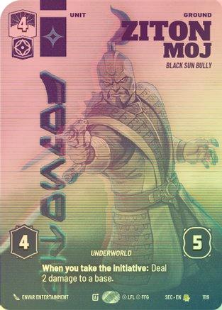 Ziton Moj - Black Sun Bully (Prestige Foil) - 1119 - Rare (Foil)