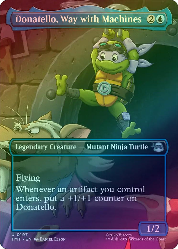 Donatello, Way with Machines - Borderless Scene (Foil) (TMT)