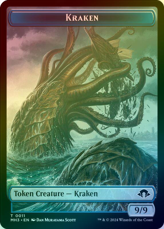 Eldrazi Spawn // Kraken Token (Foil) (TMH3)