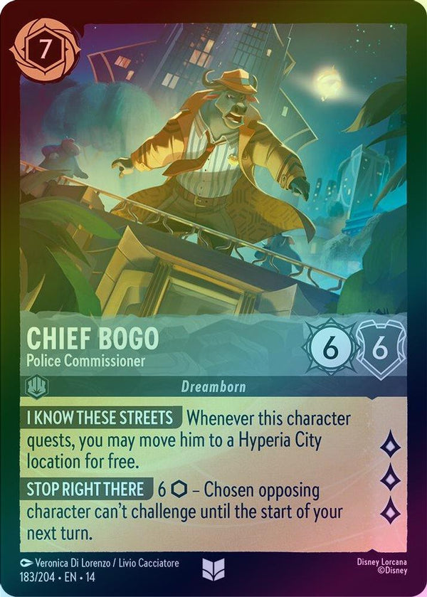 Chief Bogo (Police Commissioner) - 183/204 - Uncommon (Foil)