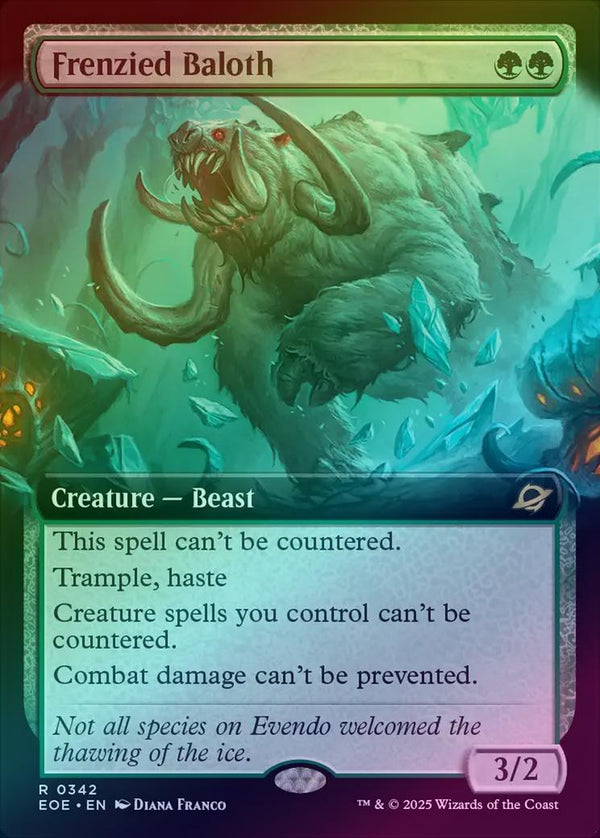 Frenzied Baloth - Extended Art (Foil) (EOE)