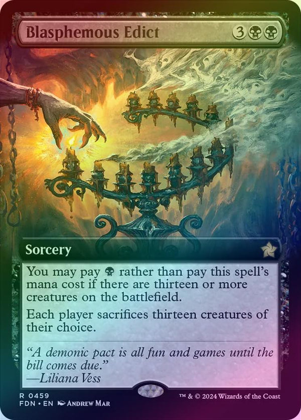 Blasphemous Edict - Extended Art (Foil) (FDN)