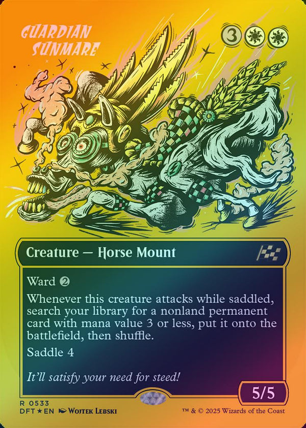 Guardian Sunmare - Borderless Rude Rider (First-Place Foil) (DFT)