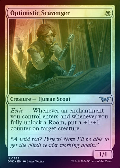 Optimistic Scavenger - Lurking Evil Alternate Art (Foil) (DSK)