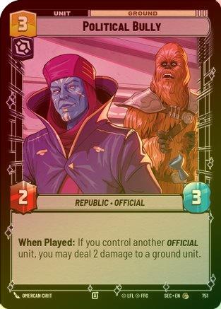 Political Bully (Foil) - 751 - Common (Foil)