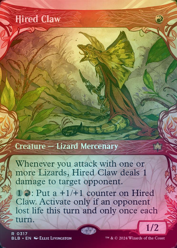 Hired Claw - Woodland Showcase (Foil) (BLB)