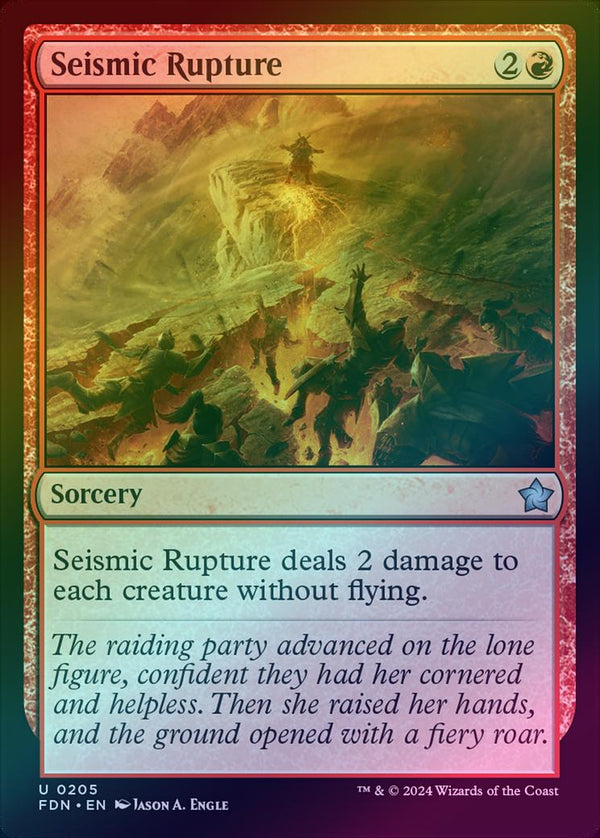 Seismic Rupture (Foil) (FDN)