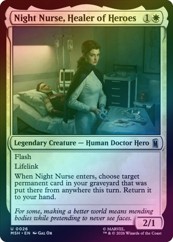 Night Nurse, Healer of Heroes (Foil) (MSH) (Pre-Order)