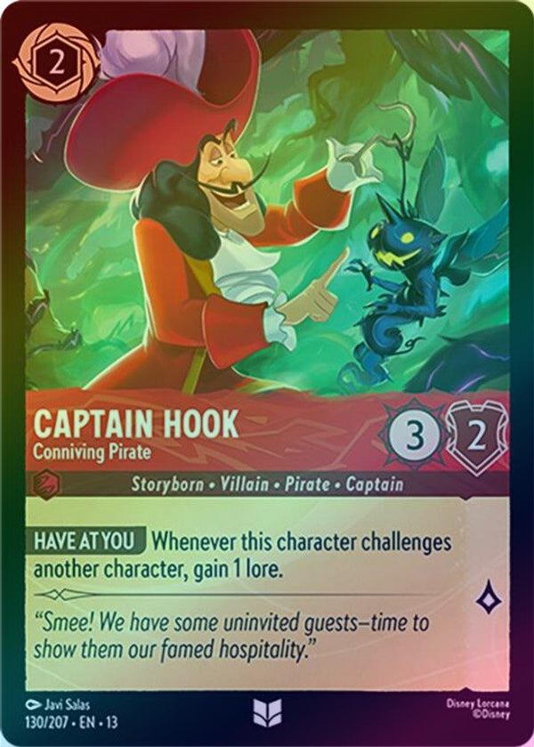 Captain Hook (Conniving Pirate) - 130/207 - Uncommon (Foil)