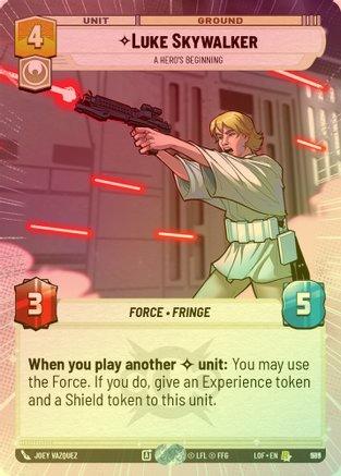 Luke Skywalker - A Hero's Beginning (Hyperspace) - 989 - Rare (Foil)