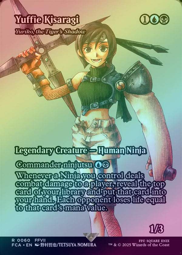 Yuffie Kisaragi // Yuriko, the Tiger's Shadow - Borderless (Foil) (FCA)