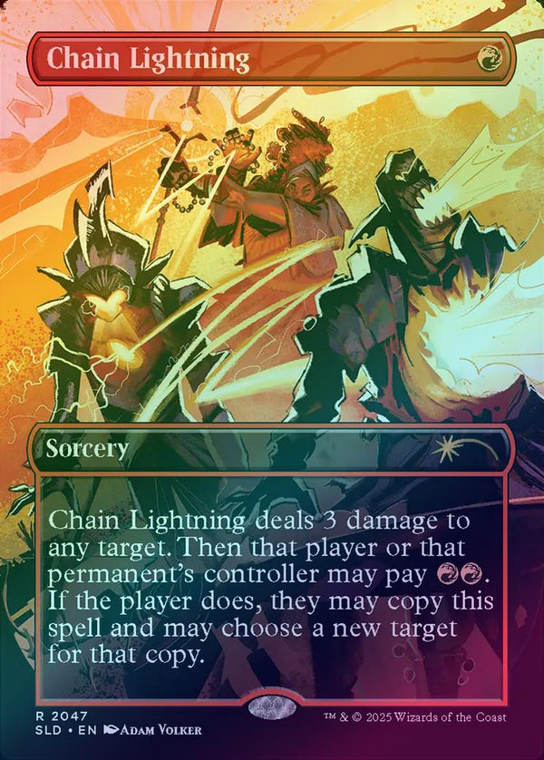 Chain Lightning - EVERYTHING IS ON FIRE (Rainbow Foil) (SLD)