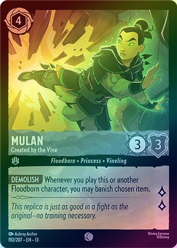 Mulan (Created by the Vine) - 192/207 - Common (Foil)
