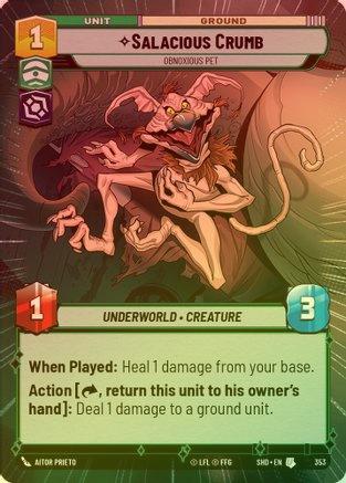 Salacious Crumb - Obnoxious Pet (Hyperspace) - 353 - Uncommon (Foil)