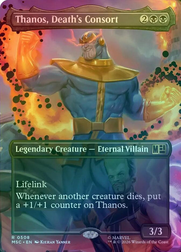 Thanos, Death's Consort - Borderless Scene: Villains Unleashed (Foil) (MSC)