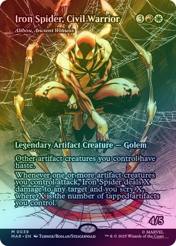Iron Spider, Civil Warrior // Alibou, Ancient Witness - Source Material Showcase (Foil) (MAR)
