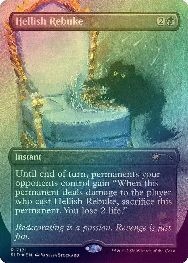 Hellish Rebuke - Purr Majesty (Foil) (SLD)