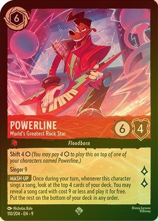 Powerline (World's Greatest Rock Star) - 110/204 - Super Rare (Foil)