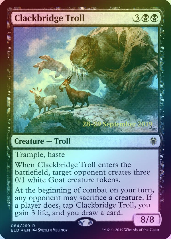 Clackbridge Troll - Prerelease Promo (Foil) (PELD)