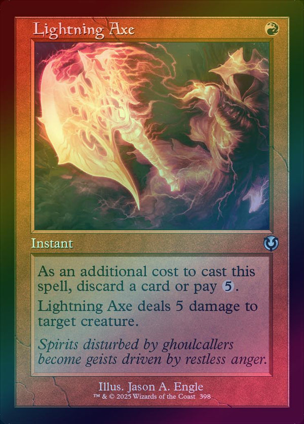 Lightning Axe - Retro Frame (Foil) (INR)