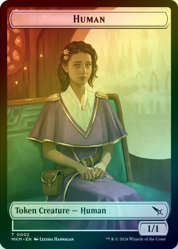 Thopter (020) // Human Token (Foil) (TMKM)
