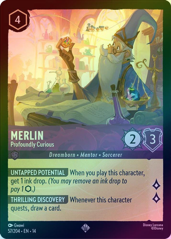 Merlin (Profoundly Curious) - 57/204 - Super Rare (Foil)