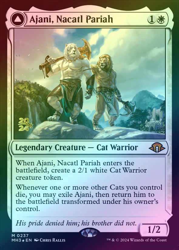 Ajani, Nacatl Pariah // Ajani, Nacatl Avenger - Prerelease Promo (Foil) (PMH3)