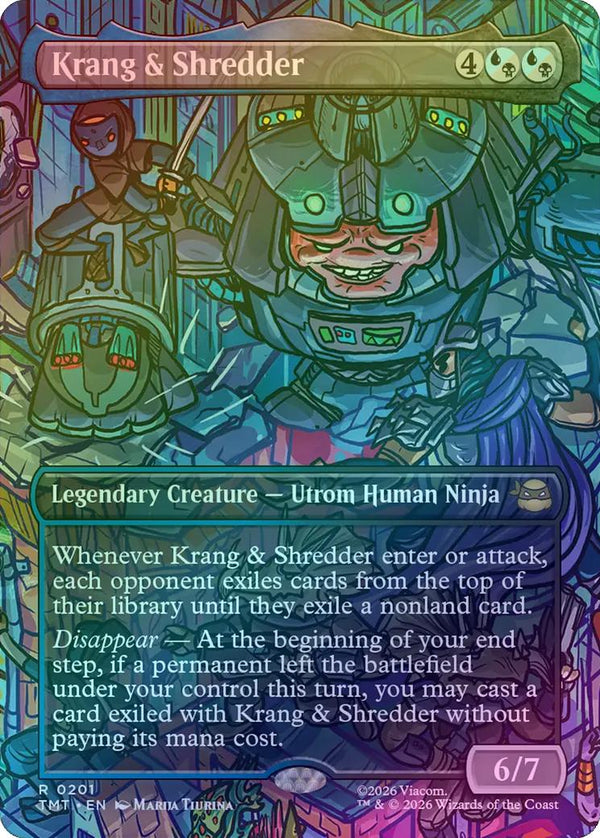 Krang & Shredder - Borderless Scene (Foil) (TMT)