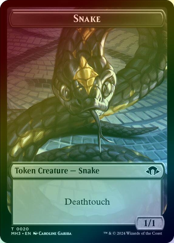 Phyrexian Germ // Snake Token (Foil) (TMH3)