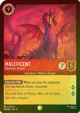 Maleficent (Monstrous Dragon) (Fabled Reprint) - 108/204 - Legendary (Foil)