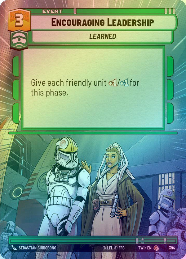 Encouraging Leadership (Hyperspace) - 394 - Common (Foil)