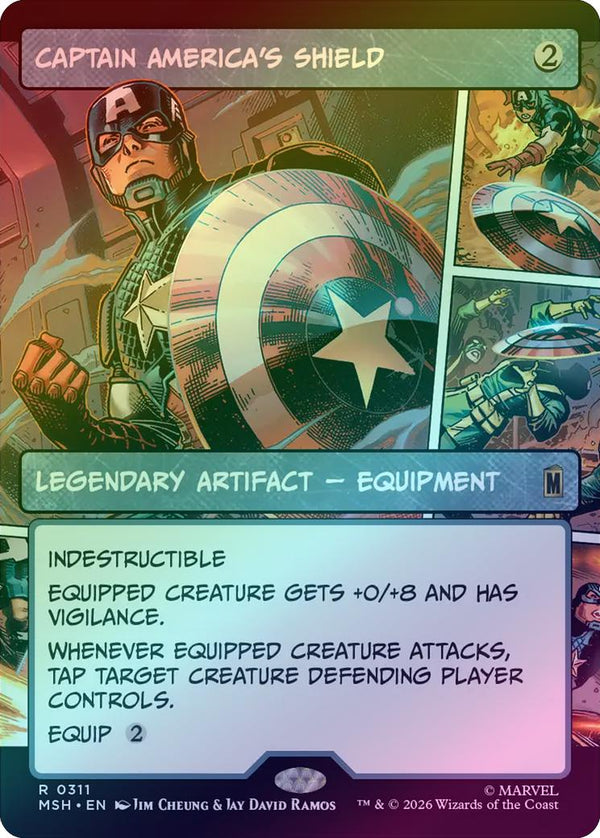Captain America's Shield - Panel Showcase (Foil) (MSH) (Pre-Order)