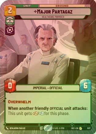 Major Partagaz - Healthcare Provider (Hyperspace Foil) - 837 - Rare (Foil)